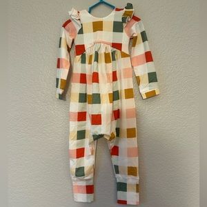 Bella’s Babes and Co. Holiday Gingham Romper size 2